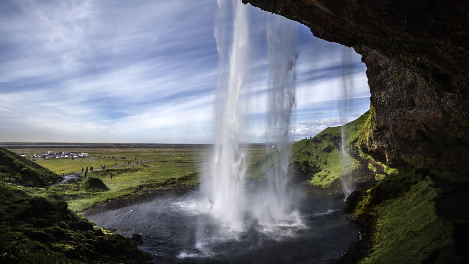 Seljalandsfoss waterfall in Iceland. 