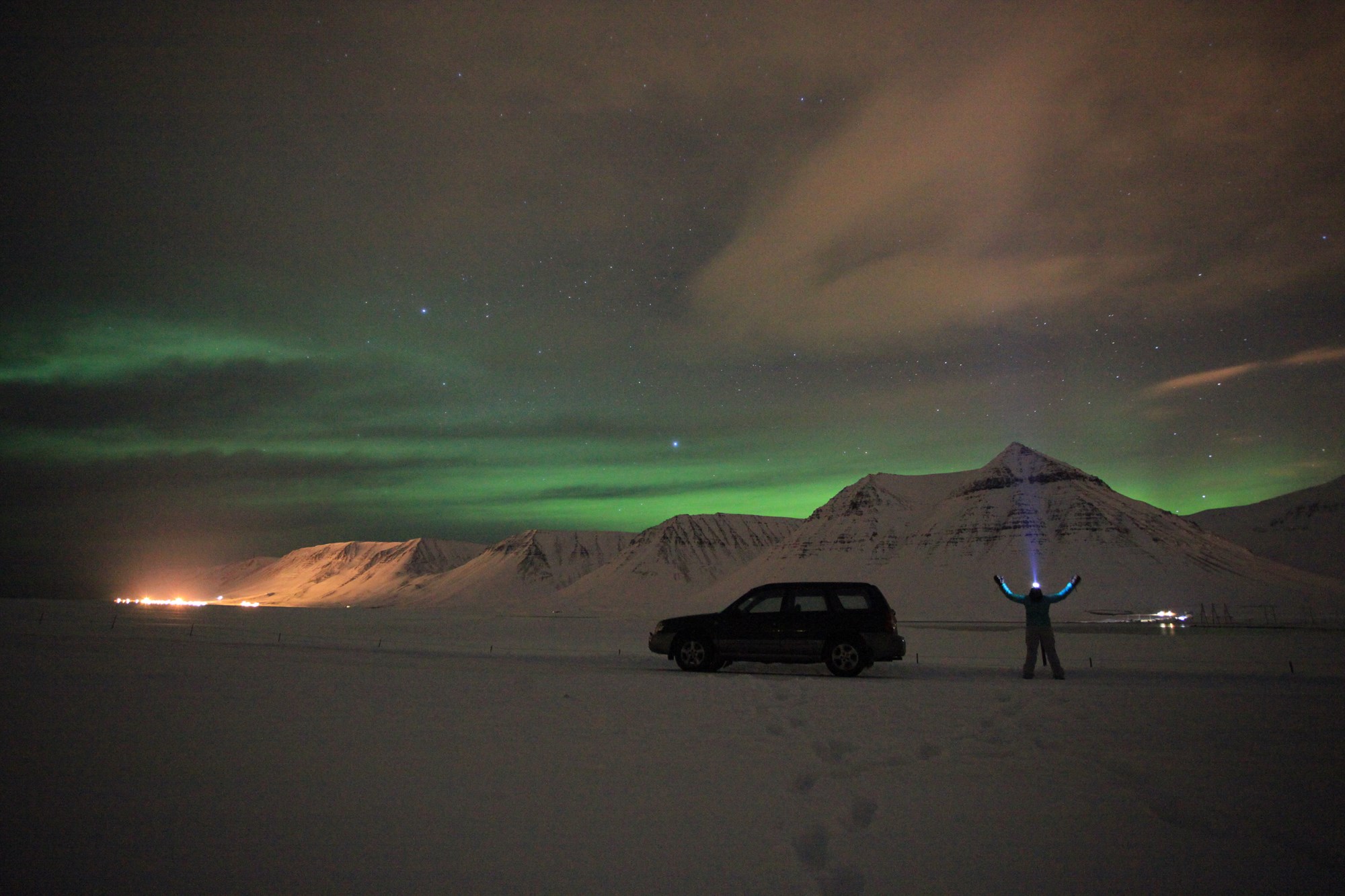 Northern Lights over Icelandic highlands